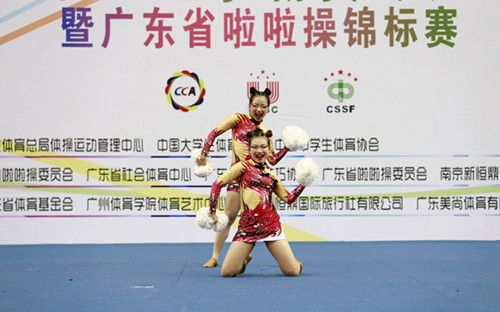 华农珠江“新动力”啦啦操俱乐部勇夺五冠